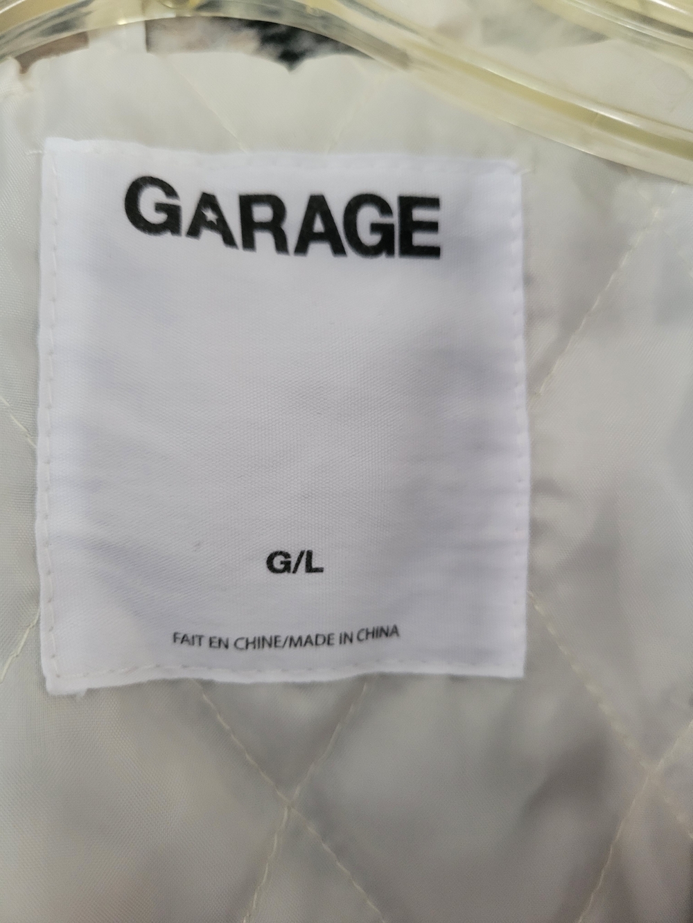 Garage Cream, Beige & Black Plaid Utility Shacket - Picture 4 of 6